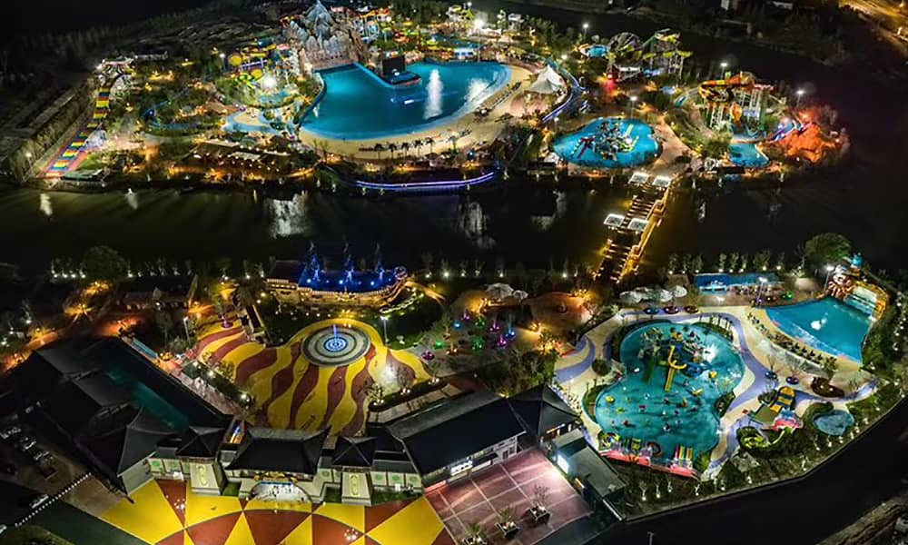 长乐水世界夜景 长乐水世界夜景